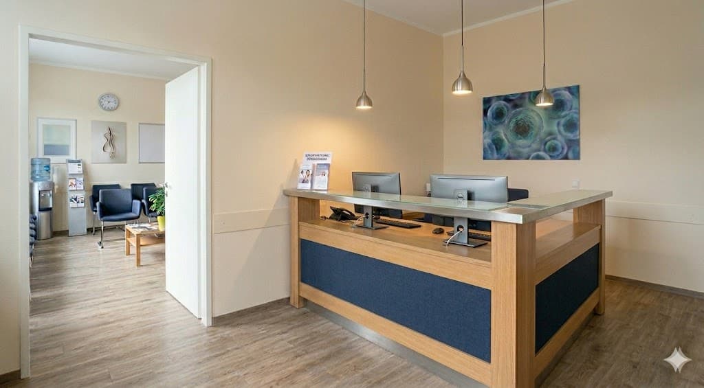 Empfangsbereich der Praxis